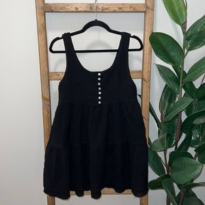 Black Sundress w/ Button Detail